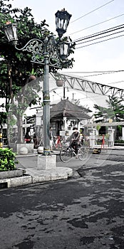 Morning activies at yogyakarta city