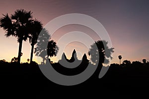 Morning at at Angkor temple