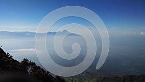 In the morning from Arjuno mount