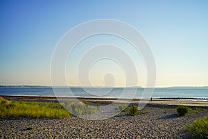 The morning of Boston Revere Beach, Revere, Massachusetts, USA. It is a first public beach in America.