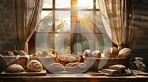 The Morning Bread Display.AI generated image