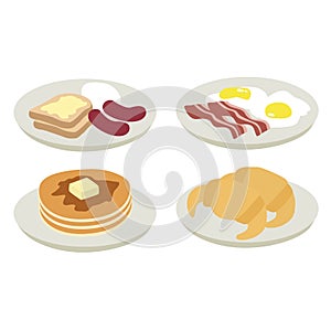 Morning breakfast illustration