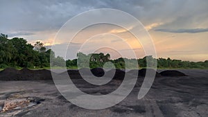 Evening view of the Coal Stockpile
