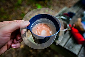 Morning Coffee In The Backcountry