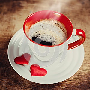 Morning coffee for a loved one. photo