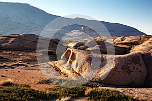 Morning in Desert mountains