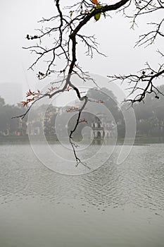 The morning dew in Ho Guom lake in Ha Noi Viet Nam