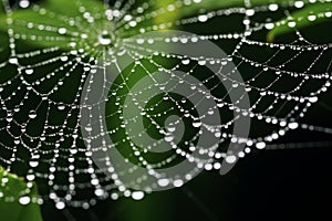 Morning Dew: Spider's Web in Ethereal Detail