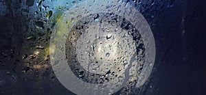 morning dew on the car window