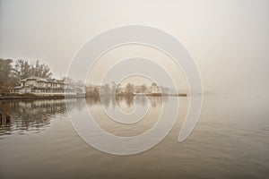 morning fog in Haapsalu town