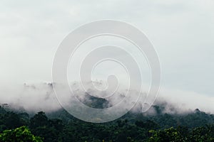 Morning fog mountains at Khao Kho Phetchabun