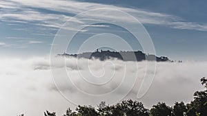 Morning fog near Montepulciano