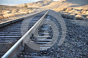 Morning Frost Railroad Tracks