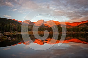 Morning Glow on Sprague Lake