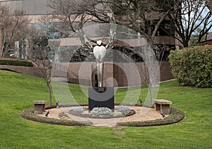 `Morning Grace`, a sculpture and garden in loving memory of Miss Hannah Claire Barnes in Dallas, Texas.