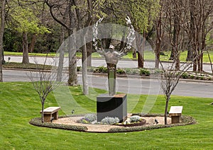 `Morning Grace`, a sculpture and garden in loving memory of Miss Hannah Claire Barnes in Dallas, Texas.