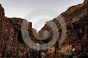 Morning Highlights the Cliff Tops Of The Chisos Mountains