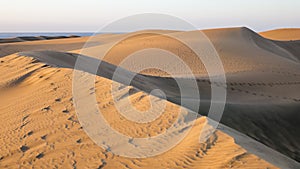 Morning hyperlapse in Maspalomas dunes, Gran Canaria.