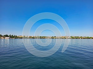 Morning on Lake Garda in Peschiera del Garda