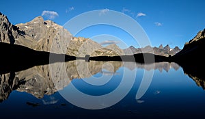 Morning on the lake, Lac des Cerces