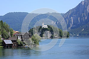 Morning of Lake Traunsee, Upper Austria