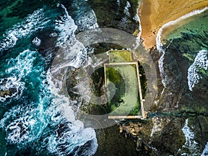 Morning laps at Mona Vale rock pool