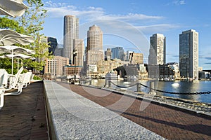 Morning in late spring Rowes Wharf