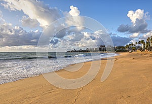 Morning light on beach in Maceio