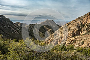 Morning Light Begins to Fill Blue Creek Canyon In Big Bend