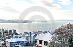 The morning light in Downtown Seattle ,shoot from Kerry Park.