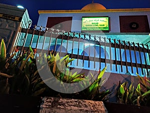 the morning light at the mosque  raub pahang .