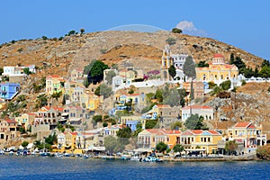 Morning light at Symi town , Greece