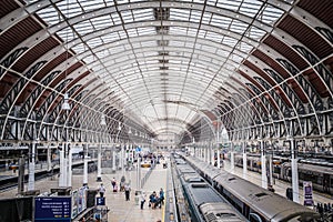 Morning of the London Paddington Station