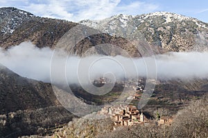 Berber village in Atlas. Morocco