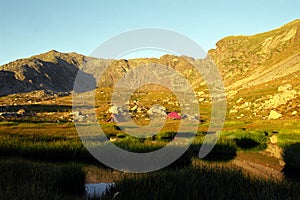 Morning at mountain.