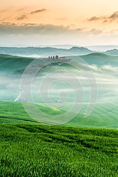 Morning near Siena, Tuscany, Italy