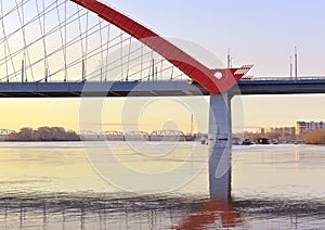 Morning on the Ob River in Novosibirsk