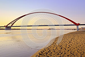 Morning on the Ob River in Novosibirsk