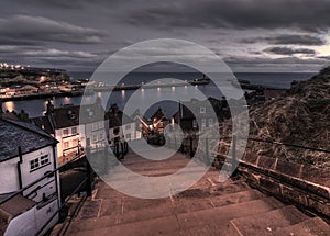 Morning over 199 steps, Whitby, United Kingdom