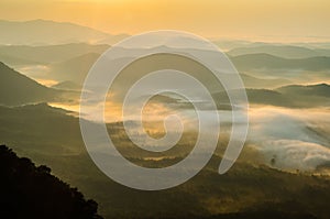 Morning over the valley in South Carolina photo