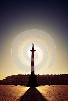 Morning at Palace Square, Saint-Petersburg
