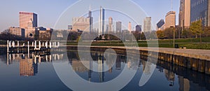 Morning panorama of Chicago