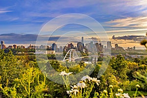 Morning Panoramic Downtown Edmonton Skyline