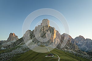 Morning in Passo Giau, Dolomites, Italy