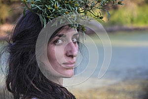 Pagan Gypsy Girl in the forest