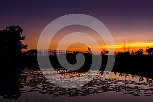 Morning at red lotus sea, Thailand