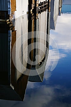 Morning reflection Oakland bay Shelton Washington