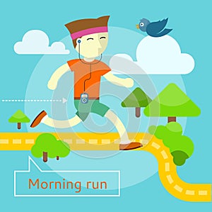 Morning Run Concept