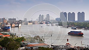 Morning on The Saigon River, Vietnam