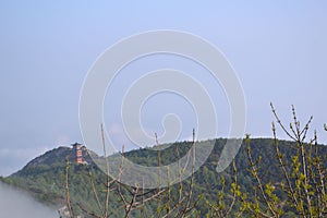 Morning Scenery of Mount Taishan